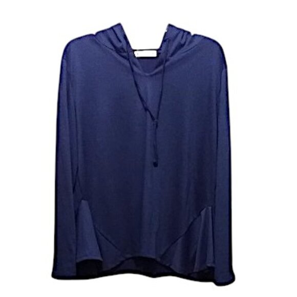 Navy Blue Lightweight Hoodie with Side Wings Sz 2X - Picture 1 of 5